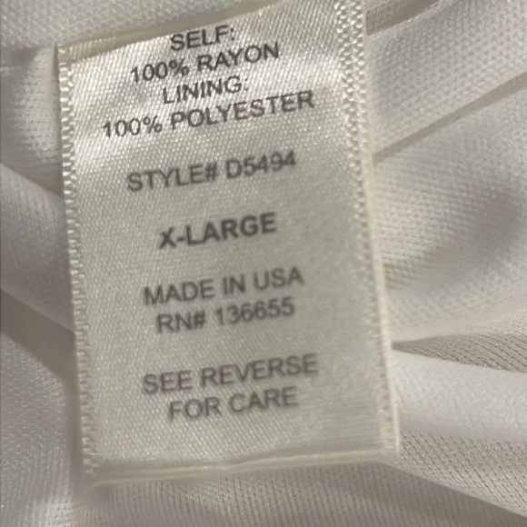 West Kei Maxi Dress -White- Adjustable spaghetti straps-sleeveless- X-Large - Picture 5 of 5